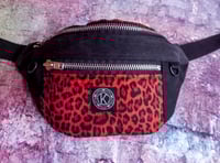 Image 1 of HIP BAG "red leopard"