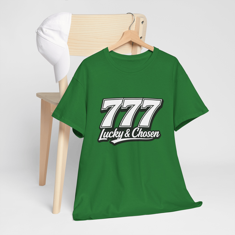 Image of Unisex T‑Shirt — '777 Lucky & Chosen' Retro Graphic Tee