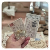 Image 6 of Junk Journal fabric folder book full of lace samples and supplies