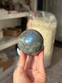Image 1 of BLUE LABRADORITE SPHERE -MADAGASCAR- C