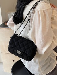 Image 1 of Quilted Chain Crossbody Bag