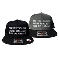 Image 1 of Street-walking Cheetah Emrboidered Flex Bill Hats