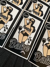 Goth Babe- Laminated Sticker