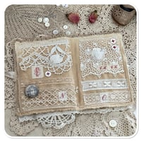 Image 6 of Vintage french lace Fabric sample's book