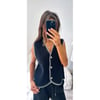 Black Button Waistcoat 