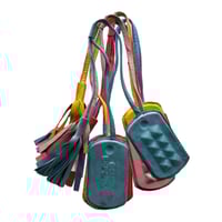 Image 1 of 5X LEATHER MOLDED DOG TAG BAG CHARMS