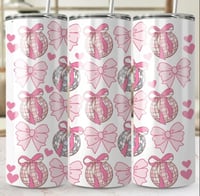 Bow & disco 20oz tumbler 