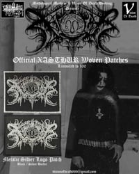 Xasthur Official Patches (Metalic Silver Logo)