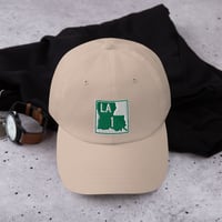 Image 2 of LA 1 dad hat - Highway Green