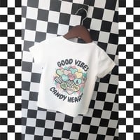 Image 3 of T-SHIRT: Good Vibes & Candy Hearts
