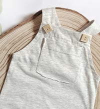 Image 2 of Newborn boys romper Dylan - light grey melange