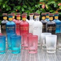 Image 2 of Pair of Mermaid Gin Tumblers