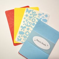 Image 1 of primary colors mini sticker set