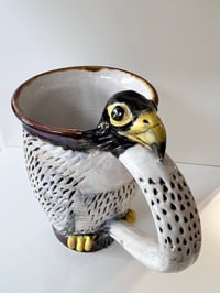 Image 2 of Ceramic Falcon Mug- Elizabeth Paxson