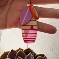 Image 1 of NEW drip style magenta necklace