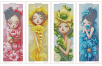 Image 3 of Flower Girls Mini Diamond Painting Kit by Grumpy