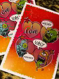 Image 2 of I Love Freaks!  - A4 Print