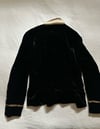 antique silk velvet military cut jacket