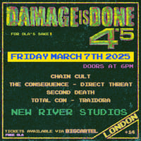 DAMAGE IS DONE FRIDAY DAY TICKET 