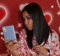 Image 4 of Light Blue LED Travel Mirror