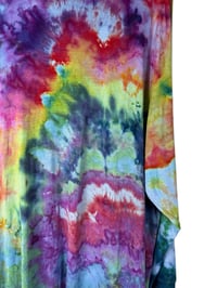 Image 4 of 3X PLUS Jersey Knit Open Cardigan in Groovy Watercolor Ice Dye