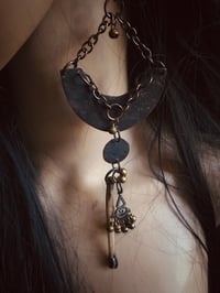 Image 3 of Copper and bone earrings 