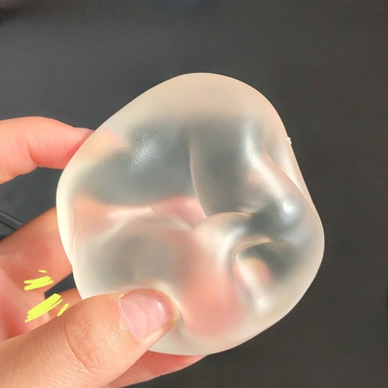 Image of Squishy Plasticity Mochi Fidget Toys Transparency Coconut Oil Maltose Squeeze Toy Funny Anti-stress 