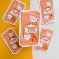 Image 2 of Beary Pumpkin Pocky Vinyl Sticker