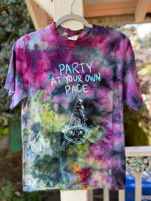 Image of SMALL Party At Your Own Pace Tie Die Shirt