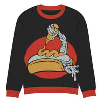 Image 5 of Alien Hotdog Knitted crew neck sweater