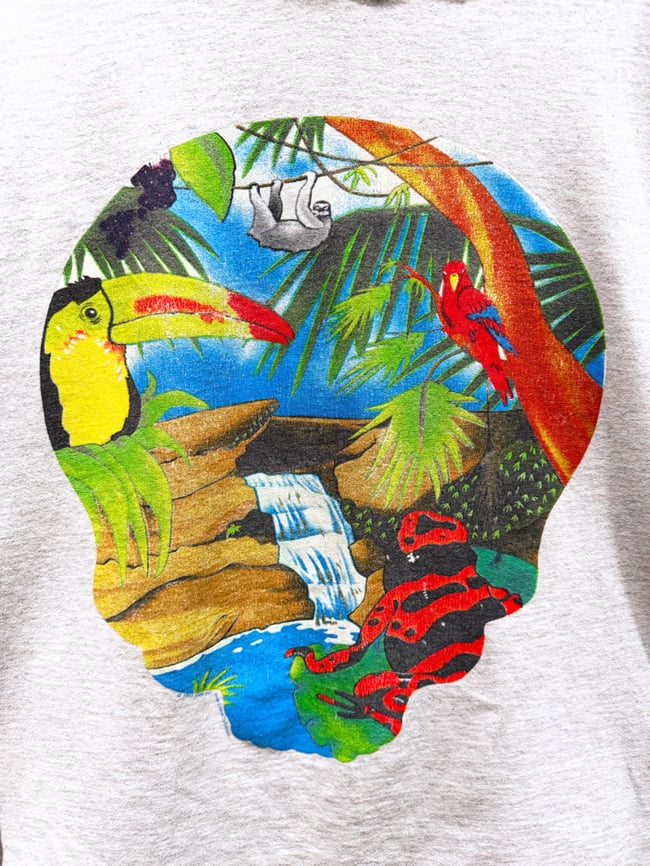 Grateful Dead 1993 Spring Tour Longsleeve Hooded Shirt - Size L