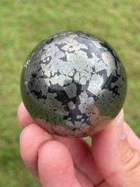Image 4 of Pyrite In Magnetite Sphere #1607