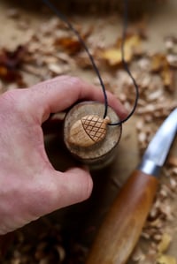 Image 7 of Acorn Pendant Necklace. 
