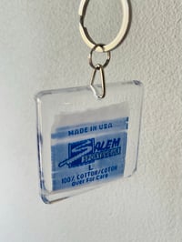 Image 9 of vintage clothing hangtag Salem Sportswear made in USA courtneycourtney keychain