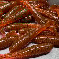 2.5" Salty Ripper Paddle Tail Rootbeer Red Swimbait