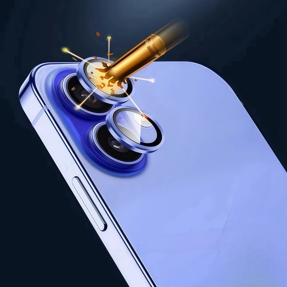 Image of Aluminum Metal Ring Camera Protector For iPhone 17 17Air Rear Lens Tempered Glass Cover For iPhone 1