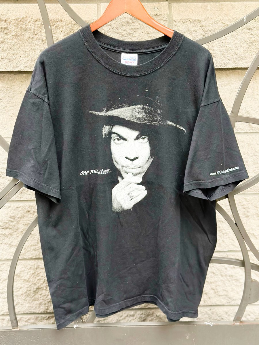 Image of 2002 VINTAGE “PRINCE - ONE NIGHT ALONE… WITH PRINCE” CONCERT TEE, SIZE: XL