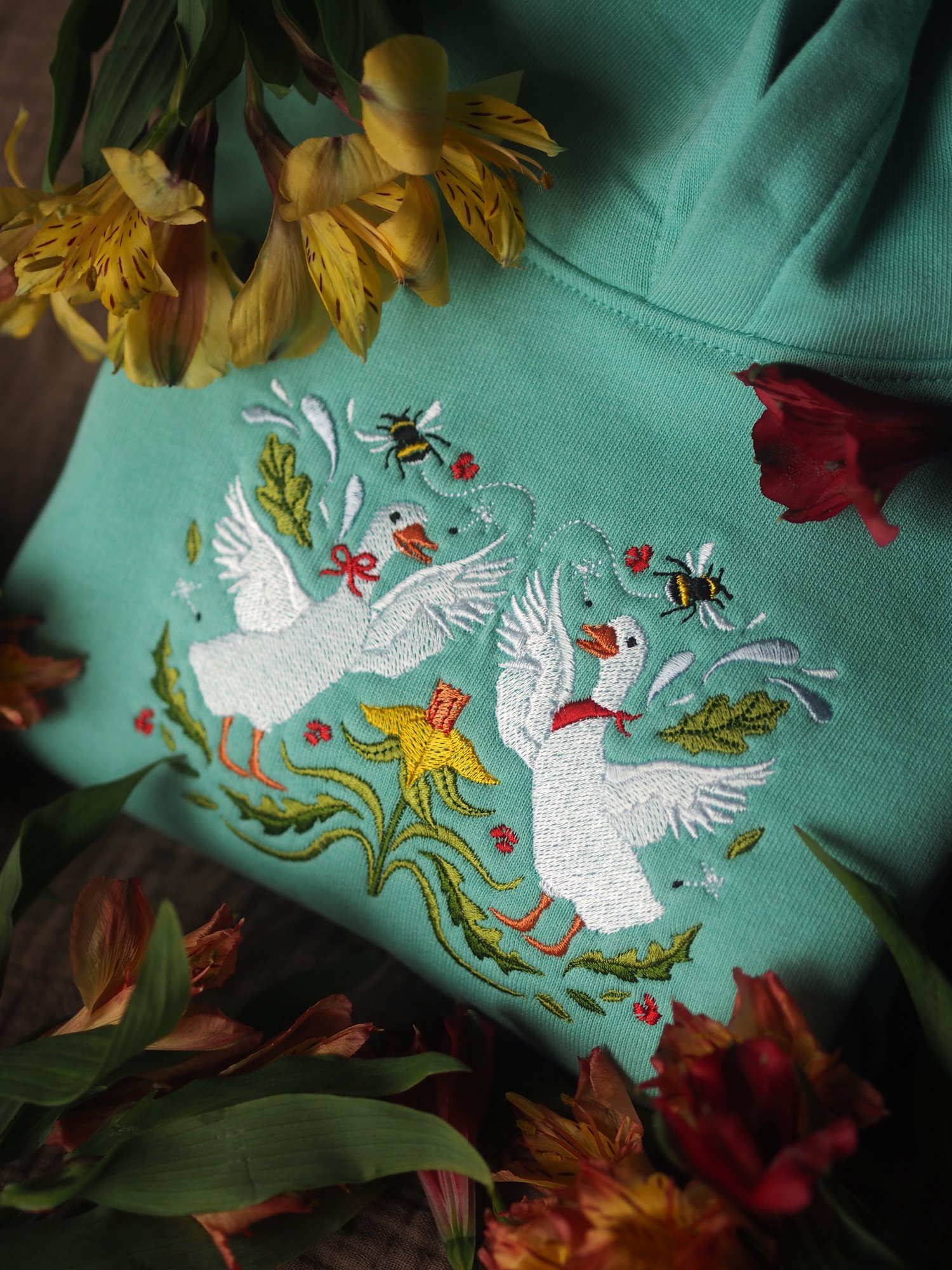 Image of Symmetry In Spring - Pool Blue Hoody