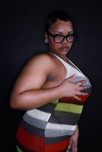Image 4 of V-Neck Knit Dress