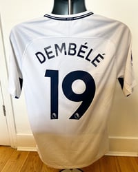 Image 3 of Tottenham Hotspur “DEMBELE 19” 2017/18 Home Shirt + PL patches (M)