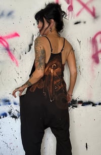 Image 4 of “ETERNAL LOVE” CUSTOM BLEACH PAINTED OVERSIZED ROMPER LARGE