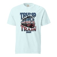 Image 4 of Trump Train Retro 2024 Unisex Garment-Dyed Heavyweight T-shirt
