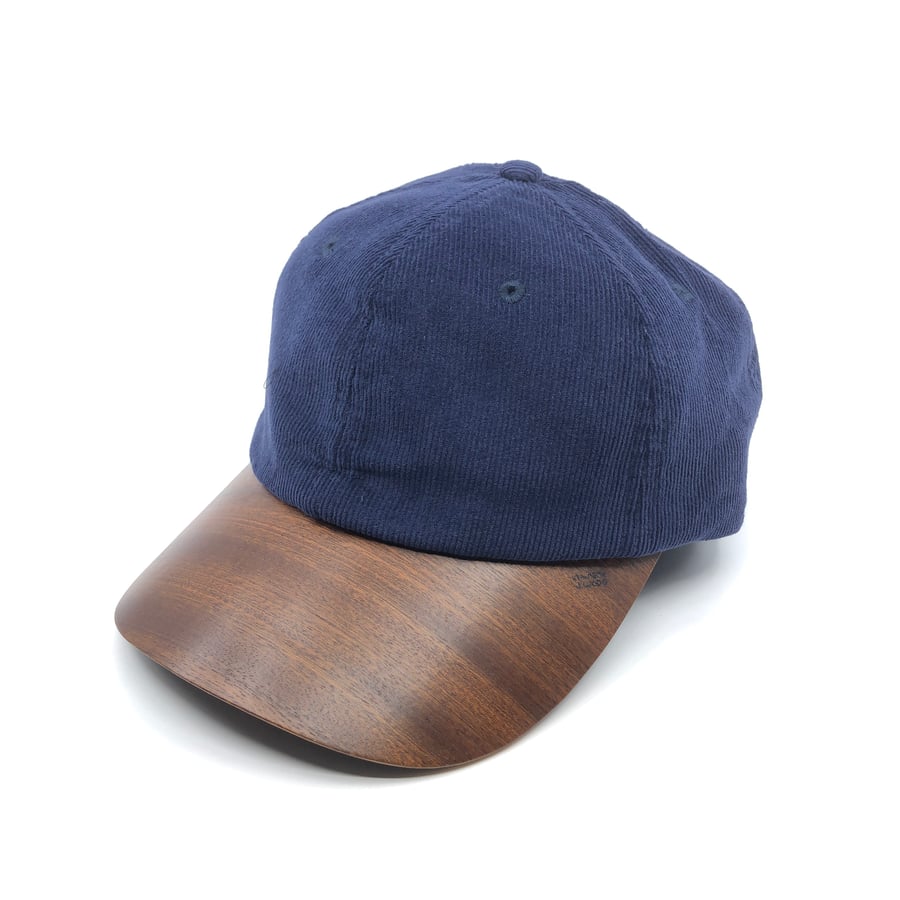 Image of Casquette Velours Bleu Sapelli