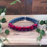 Image 1 of Red Quartz Stretch Bracelets 
