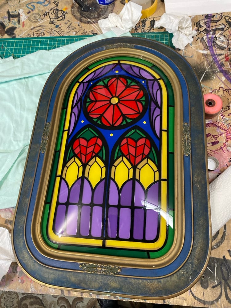 Stained glass painting