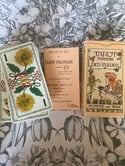 Tarot à jouer français des fleurs, vintage de Dusserre, reproduction d’un jeu de 1902.
