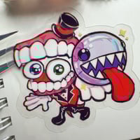 Image 4 of caine clear sticker