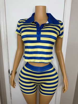 Image of Stripe Short Set