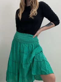 Image 3 of Green dress skirt // 36