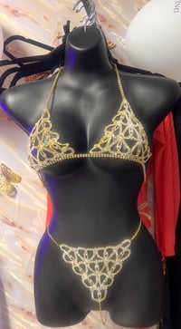 Image 1 of 2 piece Chain bra & pantie set